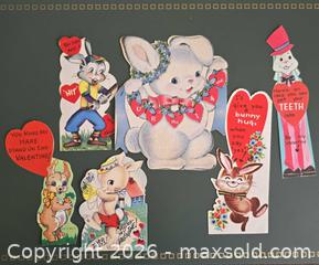 MaxSold Auction: Die-cut Vintage Paper Valentines Lot, Mid-20th Century Style - San Jose (California, USA) SELLER MANAGED Downsizing Online Auction - Paladin Drive