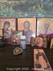 MaxSold Auction: Lot of ~18 Eastern Orthodox Christian Icons and Devotional Items - San Jose (California, USA) SELLER MANAGED Downsizing Online Auction - Paladin Drive