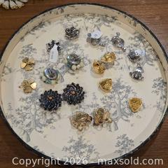 MaxSold Auction: Lot of Approximately 10 Pairs Vintage Clip-On Earrings (Made in Japan, BSK) - San Jose (California, USA) SELLER MANAGED Downsizing Online Auction - Paladin Drive