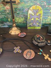 MaxSold Auction: Mixed Christian/Orthodox Religious Collectibles Lot, ~15 pcs - San Jose (California, USA) SELLER MANAGED Downsizing Online Auction - Paladin Drive