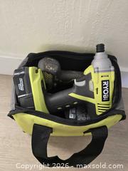 MaxSold Auction: Ryobi 18V Cordless Drill and Impact Driver Set - San Jose (California, USA) SELLER MANAGED Downsizing Online Auction - Paladin Drive