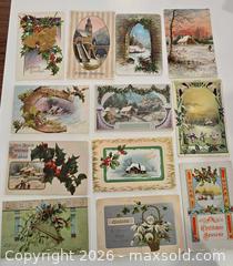 MaxSold Auction: Vintage Christmas Postcard Lot, Early 1900s (?20–24) - San Jose (California, USA) SELLER MANAGED Downsizing Online Auction - Paladin Drive