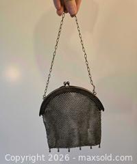 MaxSold Auction: Vintage German Silver Mesh Evening Purse with Chain Strap - San Jose (California, USA) SELLER MANAGED Downsizing Online Auction - Paladin Drive