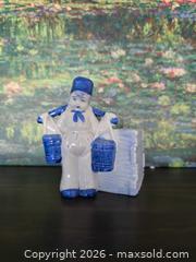 MaxSold Auction: Vintage Made in Japan White & Blue Glazed Porcelain Figurine - San Jose (California, USA) SELLER MANAGED Downsizing Online Auction - Paladin Drive