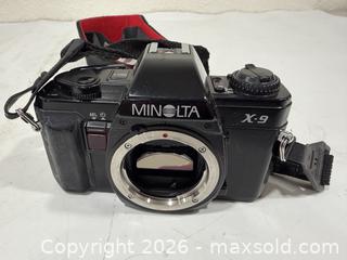 MaxSold Auction: Camera Equipment Lot – Minolta X-9 Camera with Lenses and Accessories - Sacramento (California, USA) SELLER MANAGED Reseller Online Auction - Arden Way