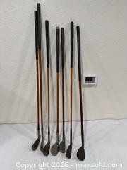 MaxSold Auction: Golf Club Set with Wooden Shafts  - Sacramento (California, USA) SELLER MANAGED Reseller Online Auction - Arden Way