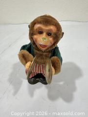 MaxSold Auction: Vintage Wind-Up Dancing Monkey with Cymbals – Working - Sacramento (California, USA) SELLER MANAGED Reseller Online Auction - Arden Way
