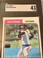 MaxSold Auction: 1974 Topps #20 Nolan Ryan Baseball Card (SGC slab) - Maple Ridge (British Columbia, Canada) PARTNER MANAGED Reseller Online Auction - Blanshard