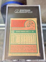 MaxSold Auction: 1975 Topps George Brett #228 ROOKIE Baseball Card (Slabbed) - Maple Ridge (British Columbia, Canada) PARTNER MANAGED Reseller Online Auction - Blanshard