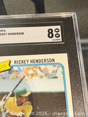 MaxSold Auction: 1980 Topps #482 Rickey Henderson ROOKIE card , Oakland A's Baseball Hall of Famer  - Maple Ridge (British Columbia, Canada) PARTNER MANAGED Reseller Online Auction - Blanshard