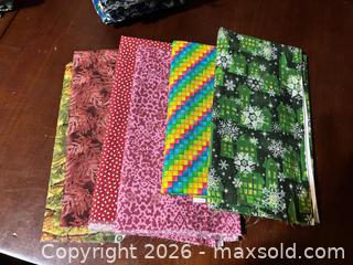 MaxSold Auction: Assorted Half-Yard Quilting Cotton Fabric Pieces (20–25 pcs) - Maple Ridge (British Columbia, Canada) PARTNER MANAGED Reseller Online Auction - Blanshard