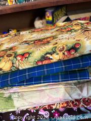 MaxSold Auction: Assorted Quilting Cotton Fabric Lot, ~11–13 Pieces, 1 yd Each - Maple Ridge (British Columbia, Canada) PARTNER MANAGED Reseller Online Auction - Blanshard