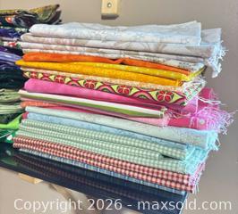 MaxSold Auction: Assorted Quilting Cotton Fabric Pieces — ~35–40 Half-Yards - Maple Ridge (British Columbia, Canada) PARTNER MANAGED Reseller Online Auction - Blanshard