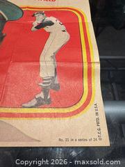 MaxSold Auction: Bob Clemente Pittsburgh Pirates Folded Promotional Poster T.C.G. #21 - Maple Ridge (British Columbia, Canada) PARTNER MANAGED Reseller Online Auction - Blanshard