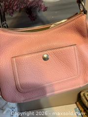 MaxSold Auction: Coach Chelsea Hobo Bag  Pink/Tan Leather -sc - Maple Ridge (British Columbia, Canada) PARTNER MANAGED Reseller Online Auction - Blanshard