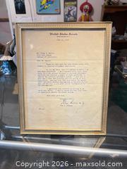 MaxSold Auction: Framed Typed Senate Letter by (JFK) John F. Kennedy — June 16, 1958 - Maple Ridge (British Columbia, Canada) PARTNER MANAGED Reseller Online Auction - Blanshard