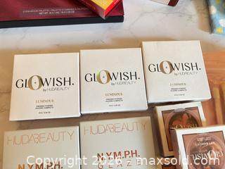 MaxSold Auction: Huda Beauty lot: Glowish powders, bronzers, highlighter & brush set -sc - Maple Ridge (British Columbia, Canada) PARTNER MANAGED Reseller Online Auction - Blanshard