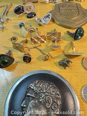 MaxSold Auction: Mixed Vintage Jewelry, Cufflinks, Coins & Collectibles Lot (~40–50 pcs) (IW) - Maple Ridge (British Columbia, Canada) PARTNER MANAGED Reseller Online Auction - Blanshard