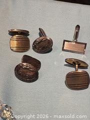 MaxSold Auction: Mixed Vintage Silver-Plated Crystal Necklace and Cufflinks Lot (Stamped .835) (YK) - Maple Ridge (British Columbia, Canada) PARTNER MANAGED Reseller Online Auction - Blanshard