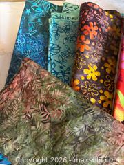 MaxSold Auction: Quilting Cotton Batik-Style Fabric, 8 Half-Yard Pieces - Maple Ridge (British Columbia, Canada) PARTNER MANAGED Reseller Online Auction - Blanshard