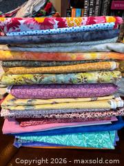 MaxSold Auction: Quilting Fabric Bundle ~20 Half-Yard Cotton Pieces - Maple Ridge (British Columbia, Canada) PARTNER MANAGED Reseller Online Auction - Blanshard