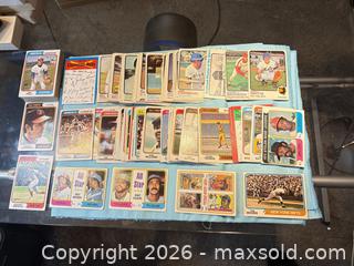 MaxSold Auction: Vintage 1970s Topps Gum vintage-era Baseball Card Lot (~130) - Maple Ridge (British Columbia, Canada) PARTNER MANAGED Reseller Online Auction - Blanshard