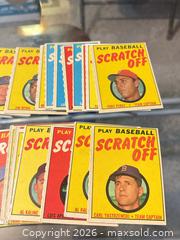 MaxSold Auction: Vintage 'Play Baseball - Scratch Off' Game Cards (Lot) - Maple Ridge (British Columbia, Canada) PARTNER MANAGED Reseller Online Auction - Blanshard