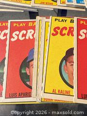 MaxSold Auction: Vintage 'Play Baseball - Scratch Off' Game Cards (Lot) - Maple Ridge (British Columbia, Canada) PARTNER MANAGED Reseller Online Auction - Blanshard