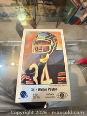 MaxSold Auction: Walter Payton ROOKIE Chicago Bears Promotional Football Card #34 - Maple Ridge (British Columbia, Canada) PARTNER MANAGED Reseller Online Auction - Blanshard