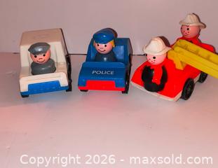MaxSold Auction: c. 1970s Fisher Price Little People with correct vehicles - Ottawa (Ontario, Canada) SELLER MANAGED Downsizing Online Auction - Armstrong