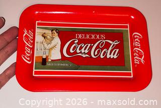 MaxSold Auction: c. 1980s Coca-Cola metal Tip Tray - Ottawa (Ontario, Canada) SELLER MANAGED Downsizing Online Auction - Armstrong