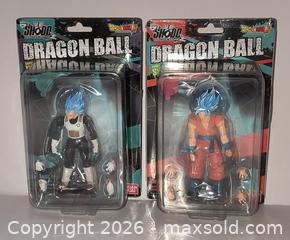 MaxSold Auction: Dragon Ball "Gokou" & "Vegeta" figures on cards - Ottawa (Ontario, Canada) SELLER MANAGED Downsizing Online Auction - Armstrong
