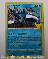 MaxSold Auction: Kyogre holo Pokemon card 003/025 - Ottawa (Ontario, Canada) SELLER MANAGED Downsizing Online Auction - Armstrong