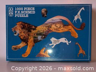 MaxSold Auction: Lion-themed F.X.Schmid 1000-piece sealed Puzzle - Ottawa (Ontario, Canada) SELLER MANAGED Downsizing Online Auction - Armstrong