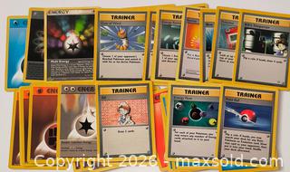 MaxSold Auction: Lot of 34 old Pokemon cards years 1995-98 - Ottawa (Ontario, Canada) SELLER MANAGED Downsizing Online Auction - Armstrong