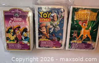 MaxSold Auction: lot of 3 McDonald's Disney sealed VHS-facsimile toys - Ottawa (Ontario, Canada) SELLER MANAGED Downsizing Online Auction - Armstrong
