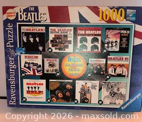 MaxSold Auction: The Beatles 1000-piece sealed puzzle  - Ottawa (Ontario, Canada) SELLER MANAGED Downsizing Online Auction - Armstrong