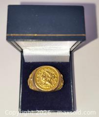 MaxSold Auction: "U.S Liberty head coin" ring; READ MORE... - Ottawa (Ontario, Canada) SELLER MANAGED Downsizing Online Auction - Armstrong