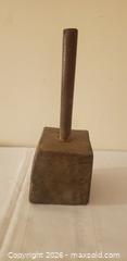 MaxSold Auction: Antique Wooden Mallet – Heavy Rectangular Head with Cylindrical Handle - Kingston (Ontario, Canada) SELLER MANAGED Estate Sale Online Auction - Tamarac Street