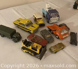 MaxSold Auction: Lot of 11 Vintage Die-Cast Toy Vehicles – Cars, Trucks & Construction Equipment, sold as is - Kingston (Ontario, Canada) SELLER MANAGED Estate Sale Online Auction - Tamarac Street