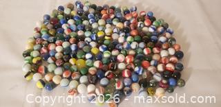 MaxSold Auction: Lot of Glass Game-Size Marbles, 12–16 mm, Mixed Colors/Patterns - Kingston (Ontario, Canada) SELLER MANAGED Estate Sale Online Auction - Tamarac Street