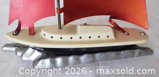 MaxSold Auction: Mid-Century Vintage Sailboat Yacht Table Lamp Light, sold as is - Kingston (Ontario, Canada) SELLER MANAGED Estate Sale Online Auction - Tamarac Street