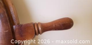 MaxSold Auction: Solid Wood 8-Spoke Ship's Wheel with Brass Hub — Nautical Decor - Kingston (Ontario, Canada) SELLER MANAGED Estate Sale Online Auction - Tamarac Street