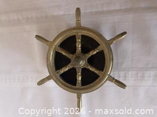 MaxSold Auction: Vintage Brass Ashtray In The Shape Of A Ship Steering Wheel  - Kingston (Ontario, Canada) SELLER MANAGED Estate Sale Online Auction - Tamarac Street