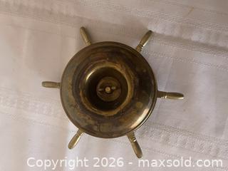 MaxSold Auction: Vintage Brass Ashtray In The Shape Of A Ship Steering Wheel  - Kingston (Ontario, Canada) SELLER MANAGED Estate Sale Online Auction - Tamarac Street