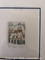 MaxSold Auction: Vintage Jacques Brousseau Colored Etching Original Print, Signed, Numbered, sold as is - Kingston (Ontario, Canada) SELLER MANAGED Estate Sale Online Auction - Tamarac Street
