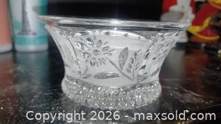 MaxSold Auction: Assorted Cut/Pressed Glass Bowls & Lidded Compote — Diamond/Starburst - South Hill (Washington, USA) SELLER MANAGED Estate Sale Online Auction - 117st Ct East (CONDO)