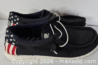 MaxSold Auction: Pair Of Men's Hey Dude Sneakers - Riverview (Florida, USA) SELLER MANAGED Downsizing Online Auction - Holly Heath Drive