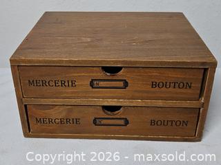 MaxSold Auction: Retro Storage Wooden Drawer Box  - Riverview (Florida, USA) SELLER MANAGED Downsizing Online Auction - Holly Heath Drive