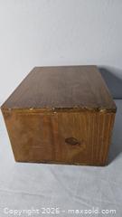 MaxSold Auction: Retro Storage Wooden Drawer Box  - Riverview (Florida, USA) SELLER MANAGED Downsizing Online Auction - Holly Heath Drive